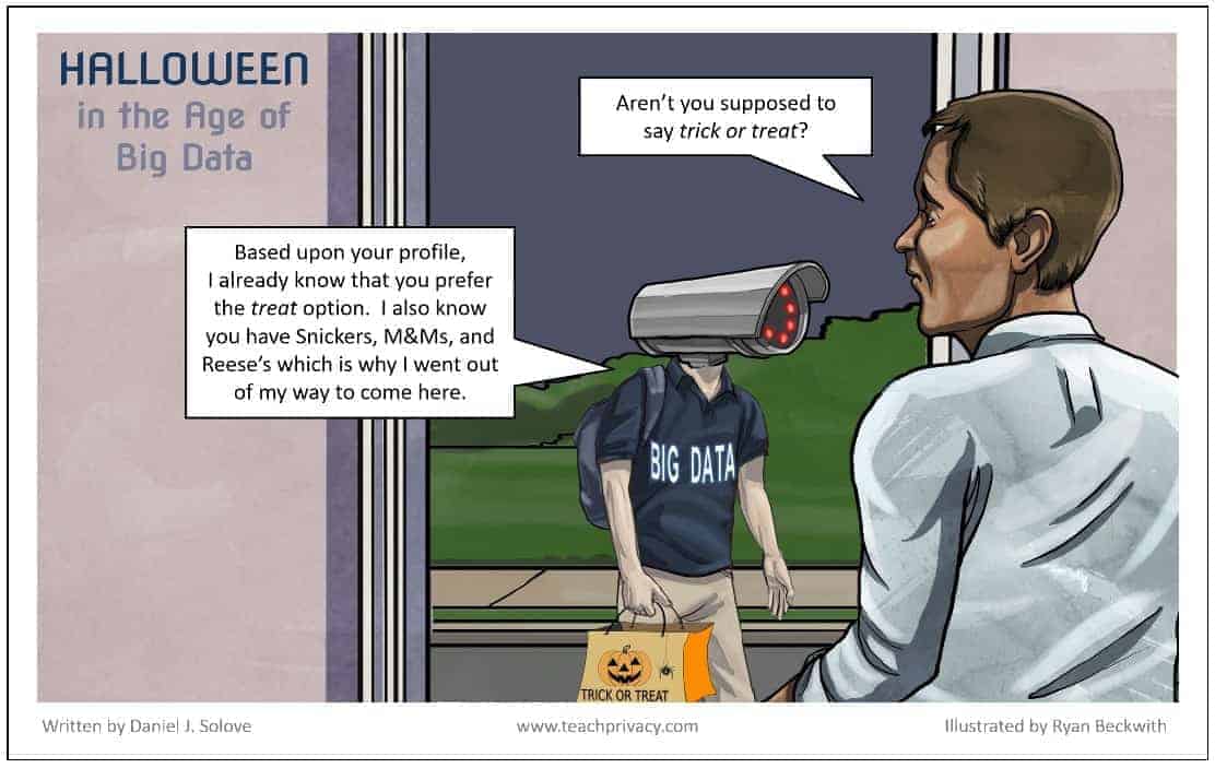 Cartoon Halloween in Age of Big Data - TeachPrivacy Privacy Training 02 small