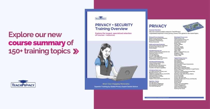 Privacy Professional Course 2023 Highlights: Training and Whiteboards - TeachPrivacy
