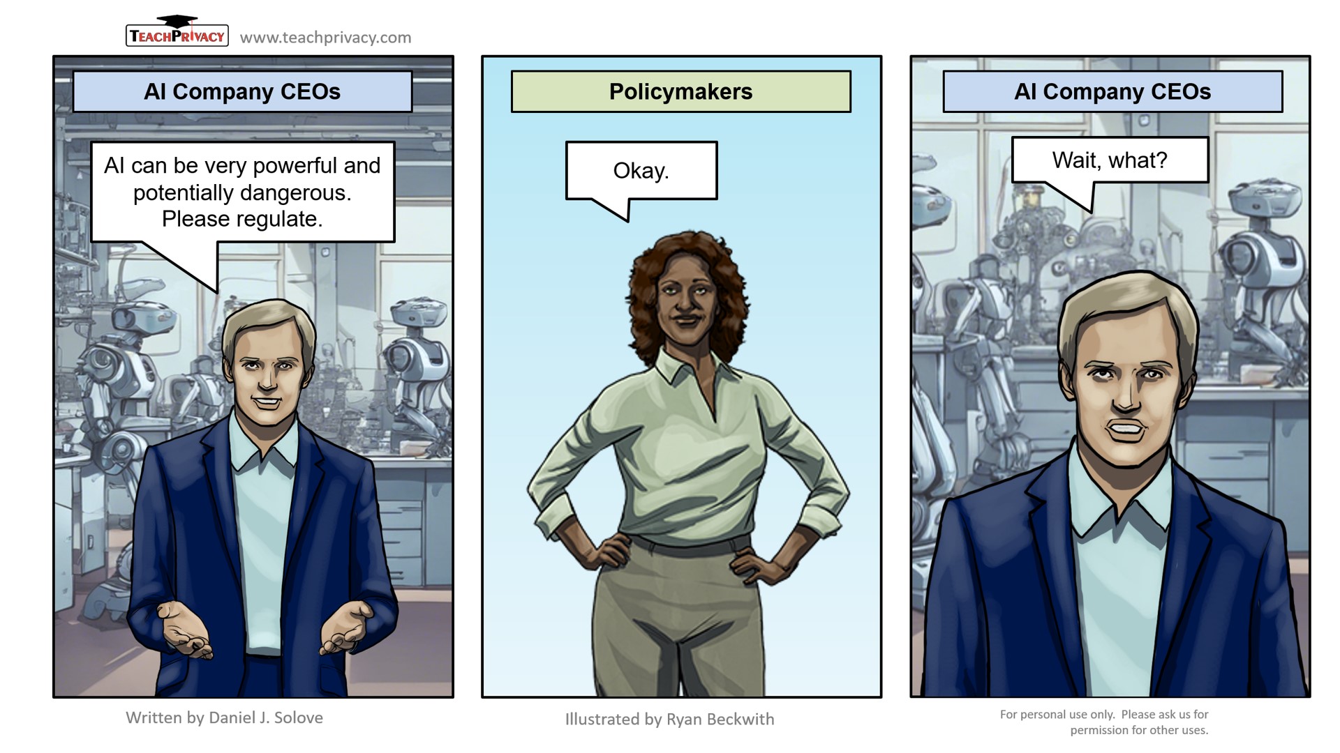 Cartoon AI Regulation TeachPrivacy