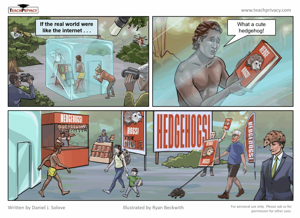 Cartoon If the Real World was like the Internet