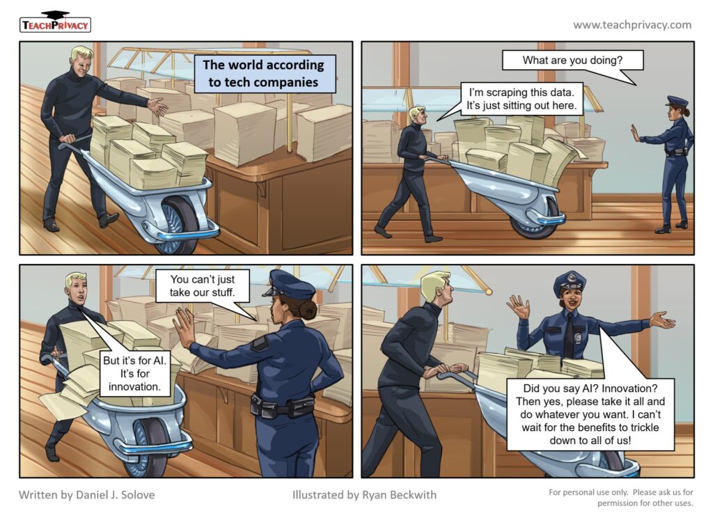 Cartoon - AI Scraping - TeachPrivacy Training 02