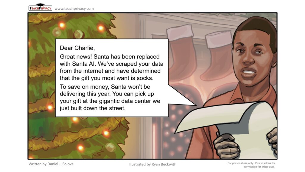 Cartoon Santa AI - TeachPrivacy Training 02
