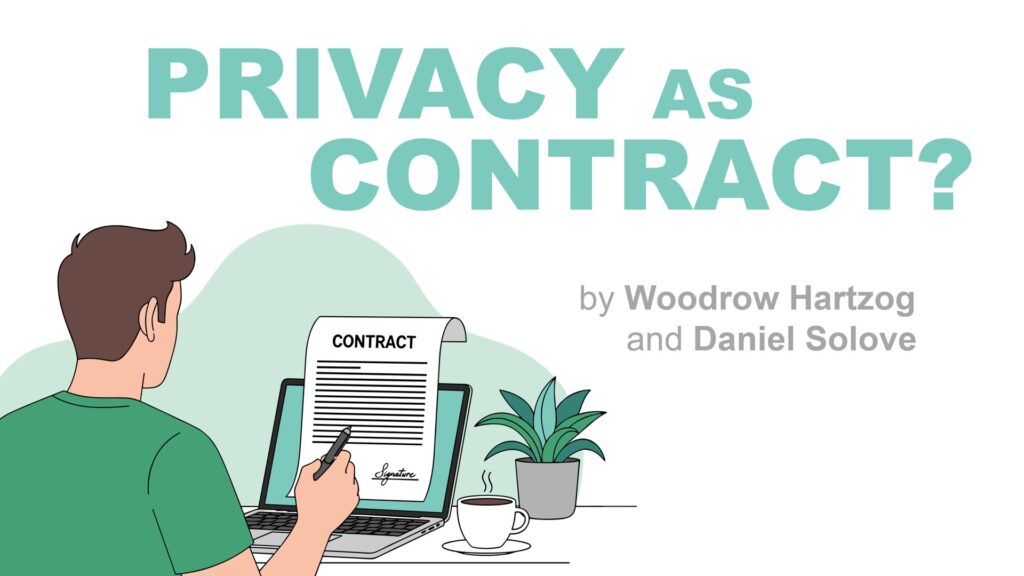 Privacy as Contract