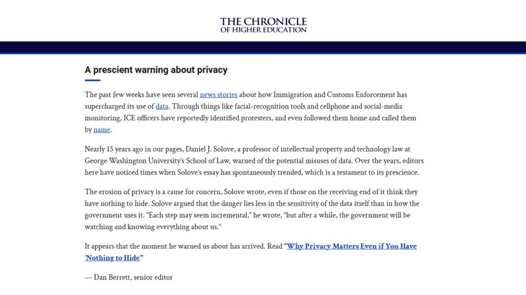 Chronicle of Higher Ed